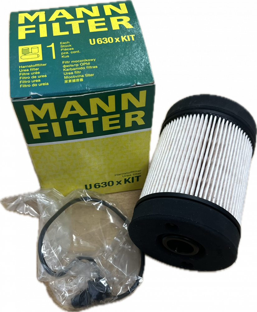 MANN FILTER VOLVO, IVECO, RENAULT FILTR MOČOVINY, FILTR ADBLUE U 630 X KIT, U 630XKIT, 7420877950, 7420877953, 7421333098, 42561605, 500055972, 