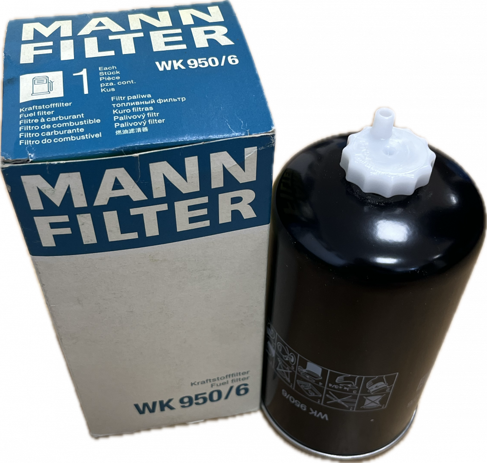 MANN FILTER RENAULT BUS, IVECO PALIVOVÝ FILTR WK 950/6, 1907539, 1908547, 1930992, 500038754, 500040980, 503120784