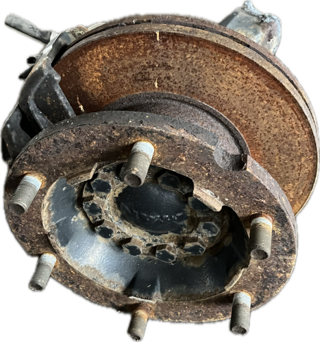 MAN TGL FRONT RIGHT BRAKE CALIPER AND BRAKE DISC, HUB ROD