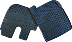 DAF LF DRIVER AND PASSENGER RUBBER FLOOR MATS SET OF 2PCS