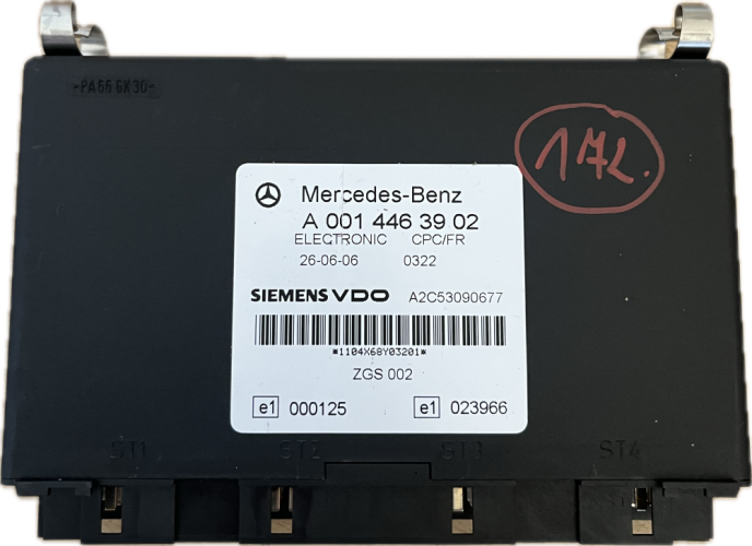 MERCEDES ATEGO JEDNOTKA VDO, ELECTRONIC CPC/FR A 001 446 39 02, A2C53090677, A0014463902