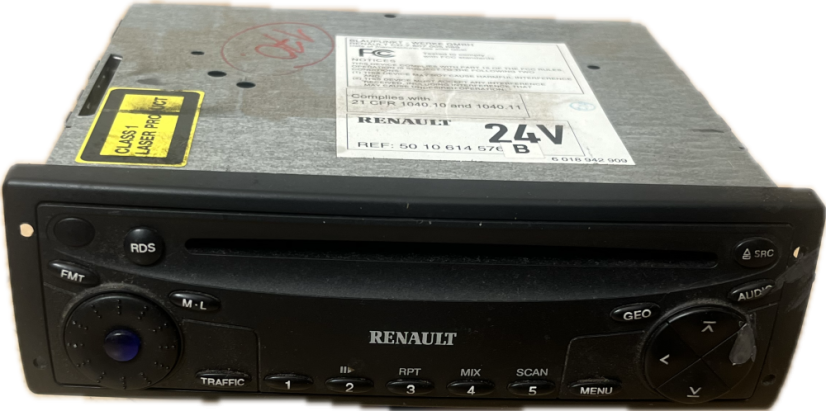 RENAULT MIDLUM RÁDIO 5010614576, 7607005089