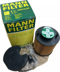 MANN FILTER SCANIA, VOLVO, IVECO, IRISBUS UREA FILTER, ADBLUE FILTER U 620/2Y KIT, U 620/2 Y KIT, 42553548, 42561571, 42562233, 1545482, 1761034, 1795459, 1852188, 1907422, 2544995, 20713630, 20713636, 22419609