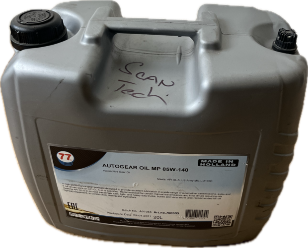 PŘEVODOVÝ OLEJ, AUTOGEAR OIL MP 85W-140, 20L, 700305, A07055