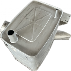 MERCEDES ACTROS CENTER REAR EXHAUST MUFFLER DIN50450, 9424901101, A 9424901101, 9424902101, 9424902601, 9424903701, A9424901101, A942490210 1, A9424902601, A9424902701, A9424903701, DINEX 50450