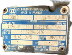 MAN TGL PŘEVODOVKA  9S1310 TO, 9 S 1310 T0, 81.30725-6115, 81.30725-9115, 81.32004-6176, 81.32101-0425, 81.32550-6019