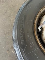 MAN TGM 2PCS TYRES WITH RIMS 285/70 R 19.5