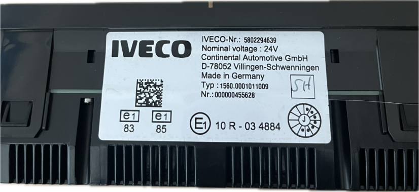 IVECO EUROCARGO PŘÍSTROJOVÁ DESKA 5802294639