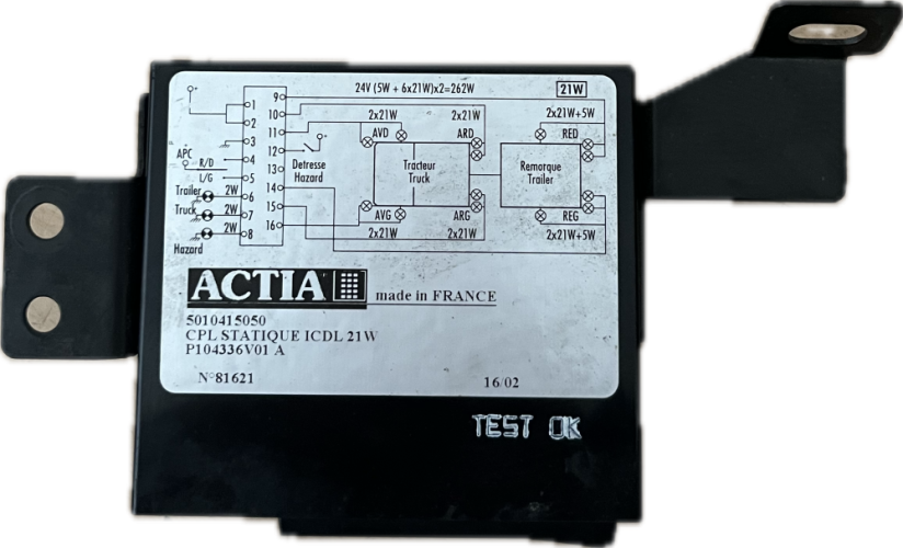 RENAULT MIDLUM RELÉ VÝSTRAŽNÝCH BLIKAČŮ 5010415051, 5010415050
