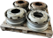 RENAULT MIDLUM 4 STÜCKE SCHEIBENRÄDER 19,5 x 6,75, 7420946505, 19,5 x 6,75