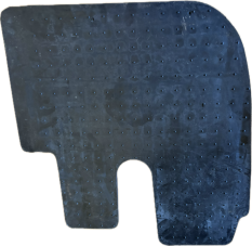 DAF LF DRIVER AND PASSENGER RUBBER FLOOR MATS SET OF 2PCS