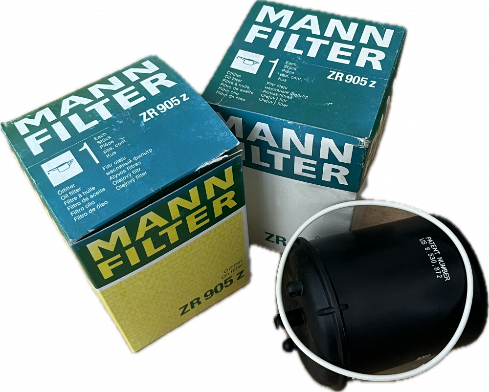 MANN FILTER DAF OLEJOVÝ FILTR ZR 905Z, 1643072, 1872106, 1922496, 1948919