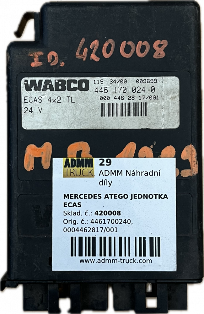MERCEDES ATEGO JEDNOTKA ECAS 4461700240, 0004462817/001