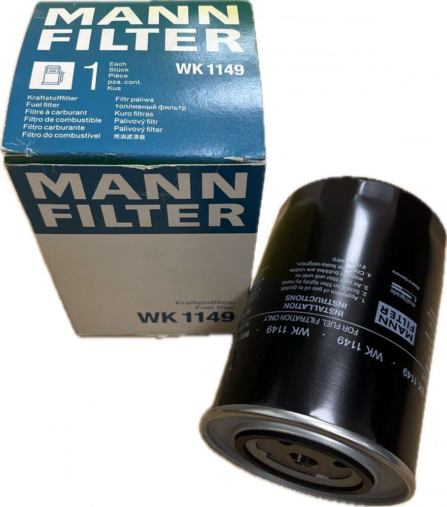 MANN FILTER IVECO BUS, IVECO PALIVOVÝ FILTR WK 1149, 0011515170, 50 01859 402, 500315480, 501859402, 503355292, 504117916, 5801543243, 5802037371