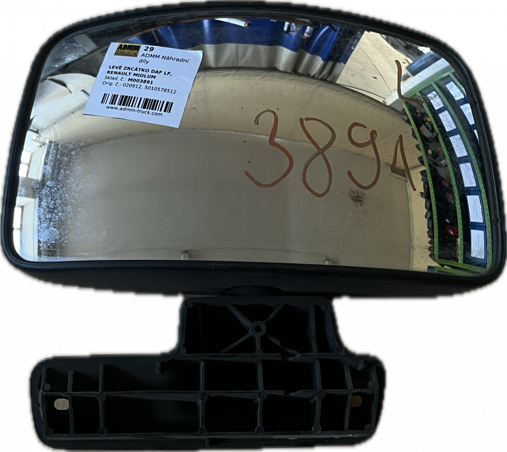 DAF LF, RENAULT MIDLUM ZRCÁTKO LEVÉ 020912, 5010578512