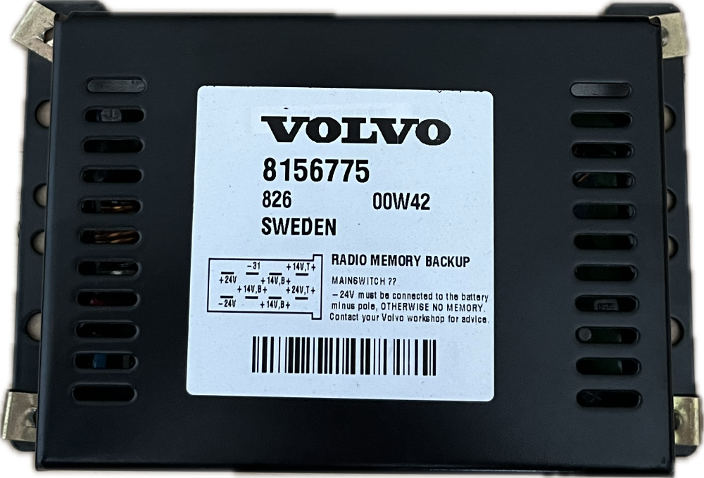 VOLVO FL RÁDIO ZESILOVAČ, JEDNOTKA, SWEDEN, RADIO MEMORY BACKUP 8156775